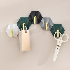 4pcs Adhesive Key Hook Style Wall Hooks Non-marking Key Hanger
