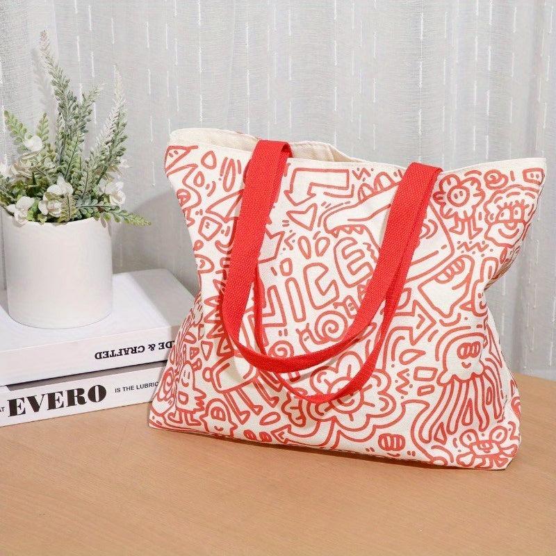 Large Cartoon Foldable Shopping Bag for Retail Stores