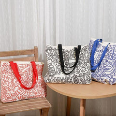 Large Cartoon Foldable Shopping Bag for Retail Stores
