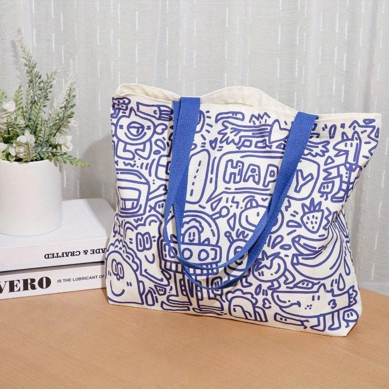 Large Cartoon Foldable Shopping Bag for Retail Stores