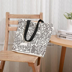 Large Cartoon Foldable Shopping Bag for Retail Stores