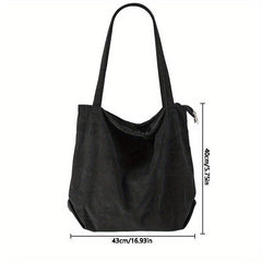 Casual Large Capacity Shoulder Bag for Shopping and Commercial Use