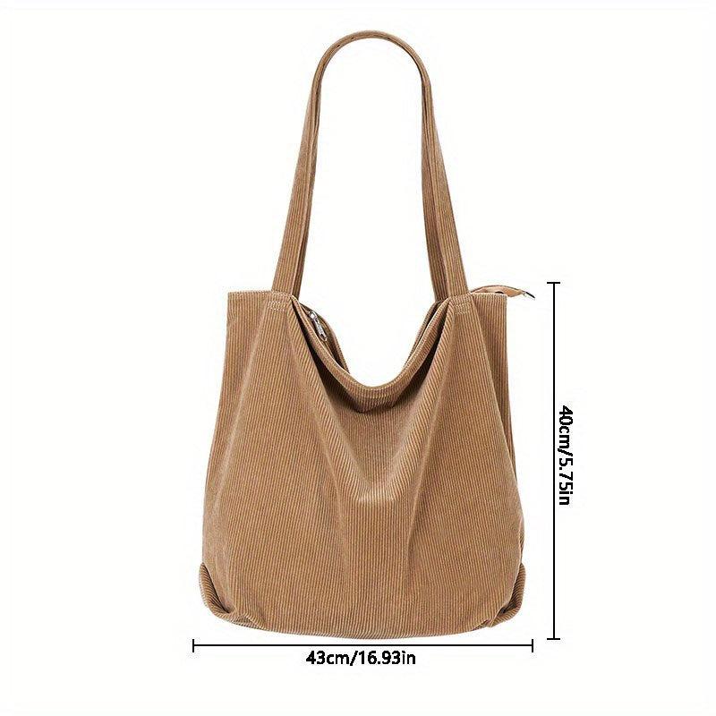 Casual Large Capacity Shoulder Bag for Shopping and Commercial Use
