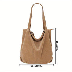 Casual Large Capacity Shoulder Bag for Shopping and Commercial Use