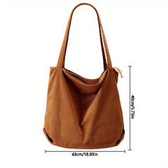 Casual Large Capacity Shoulder Bag for Shopping and Commercial Use