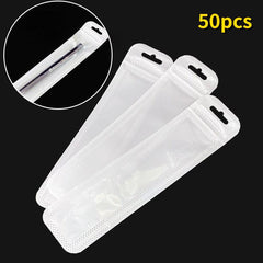 50pcs Self Sealing Bag Acne Needle Plastic Bag Eyelash Pencil Packaging