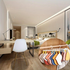 8-Clip Rotatable Hanger: Clothes Drying & Hat Storage