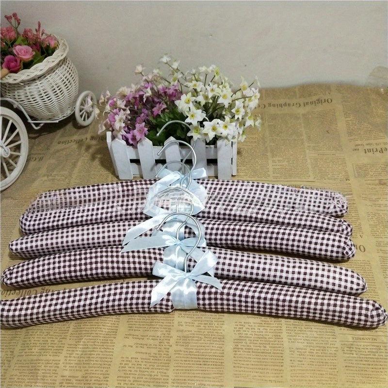 5pcs Cloth Hanger Suit Coat Traceless Sponge Hanger For Hotel Commercial
