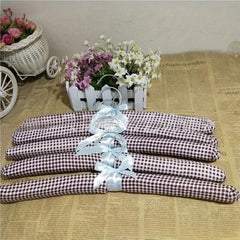 5pcs Cloth Hanger Suit Coat Traceless Sponge Hanger For Hotel Commercial