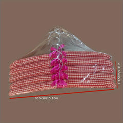 5pcs Cloth Hanger Suit Coat Traceless Sponge Hanger For Hotel Commercial