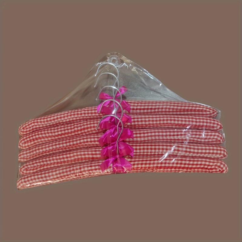 5pcs Cloth Hanger Suit Coat Traceless Sponge Hanger For Hotel Commercial
