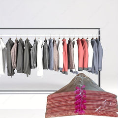5pcs Cloth Hanger Suit Coat Traceless Sponge Hanger For Hotel Commercial