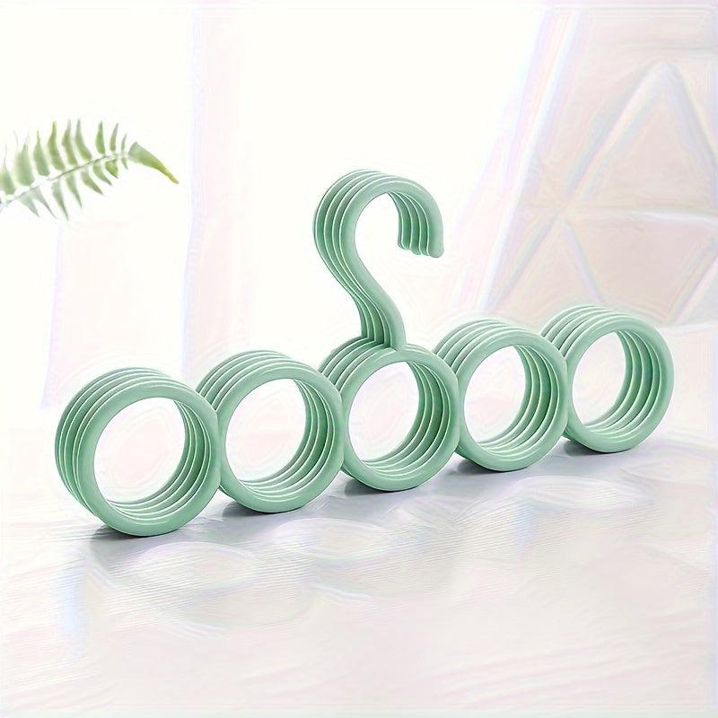 5 Hole Multifunctional Loop Hanger for Scarf Tie Underwear Sock