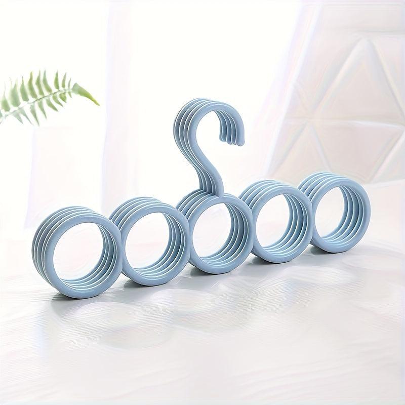 5 Hole Multifunctional Loop Hanger for Scarf Tie Underwear Sock
