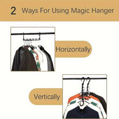 3pcs Collapsible Magic Hangers for Space Saving and Organization