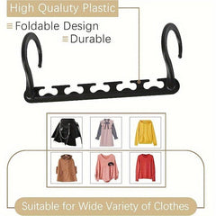 3pcs Collapsible Magic Hangers for Space Saving and Organization