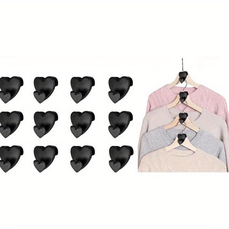 12pcs Triangle Hanger Hooks Space Saving Closet Organizers
