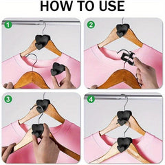 12pcs Triangle Hanger Hooks Space Saving Closet Organizers