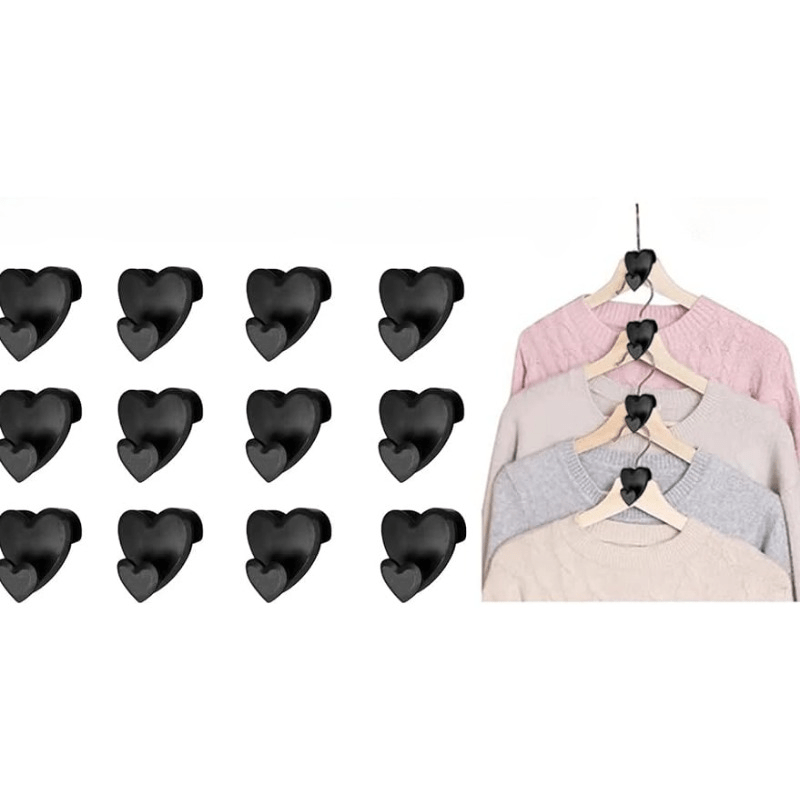 12pcs Triangle Hanger Hooks Space Saving Closet Organizers
