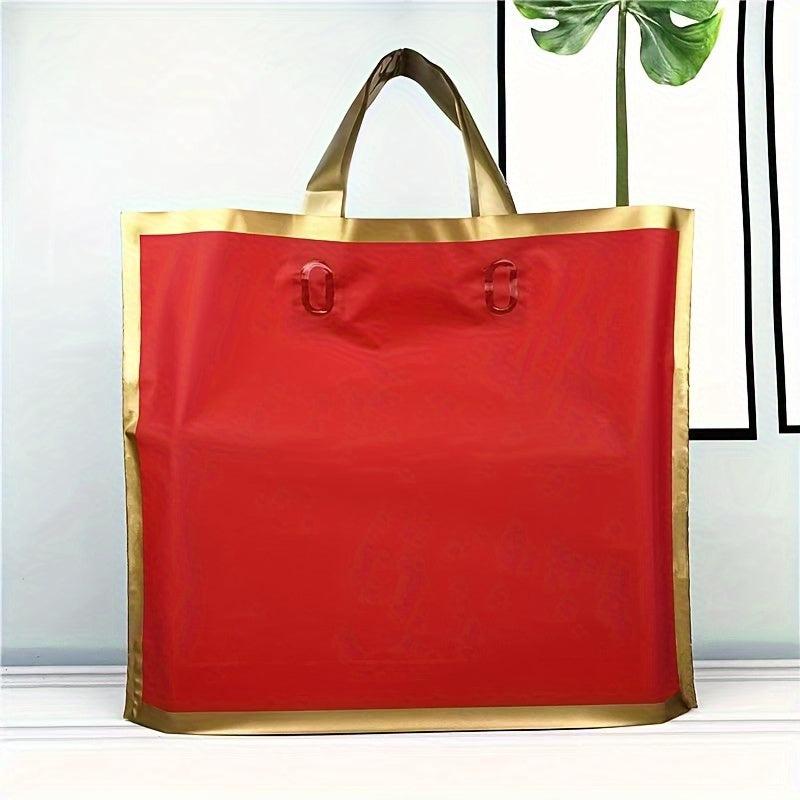 10pcs Red Golden Edge Christmas Gift Bag Festive Hand held Cosmetics Gift Bag