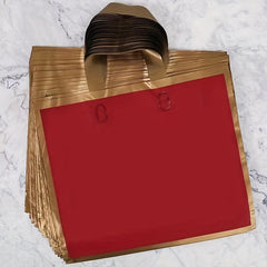 10pcs Red Golden Edge Christmas Gift Bag Festive Hand held Cosmetics Gift Bag