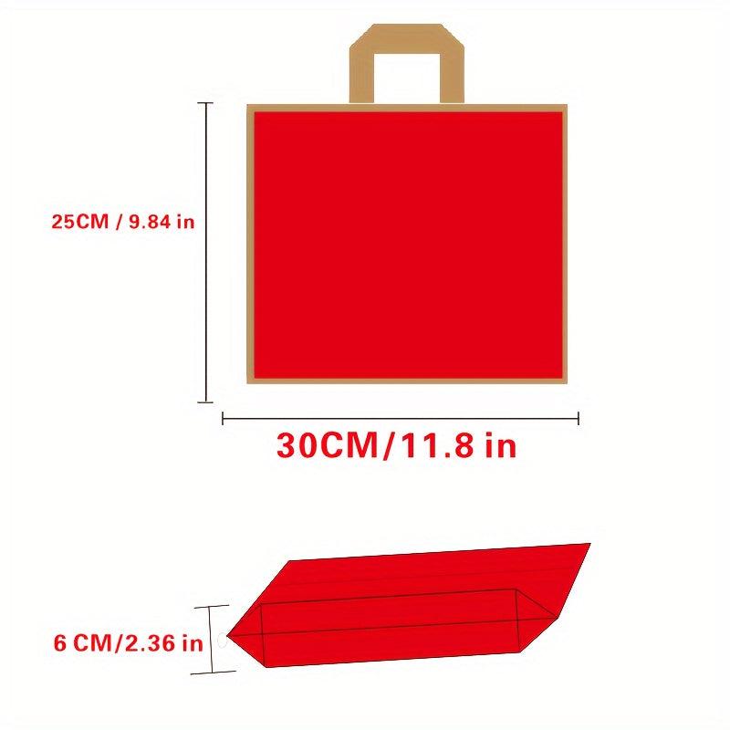 10pcs Red Golden Edge Christmas Gift Bag Festive Hand held Cosmetics Gift Bag