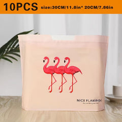 Flamingo Cartoon Christmas Gift Bag - Portable Packaging Bag