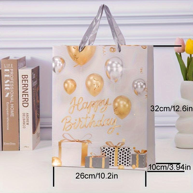 12pcs Birthday Series Gift Bag - Large, Medium, Small Sizes for Cafes & Holidays