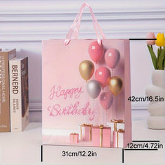 12pcs Birthday Series Gift Bag - Large, Medium, Small Sizes for Cafes & Holidays