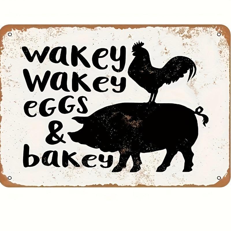 Donut Leave Without A Treat Tin Sign - Vintage Look