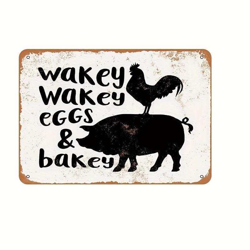 Donut Leave Without A Treat Tin Sign - Vintage Look
