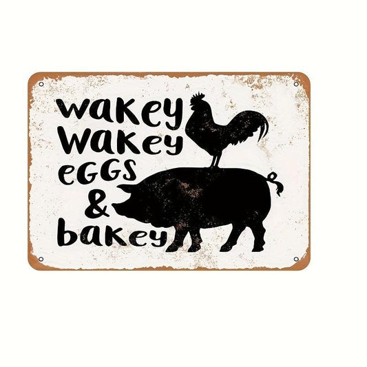 Donut Leave Without A Treat Tin Sign - Vintage Look