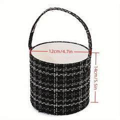 Plaid Flower Packaging Bags Wedding Gift Boxes