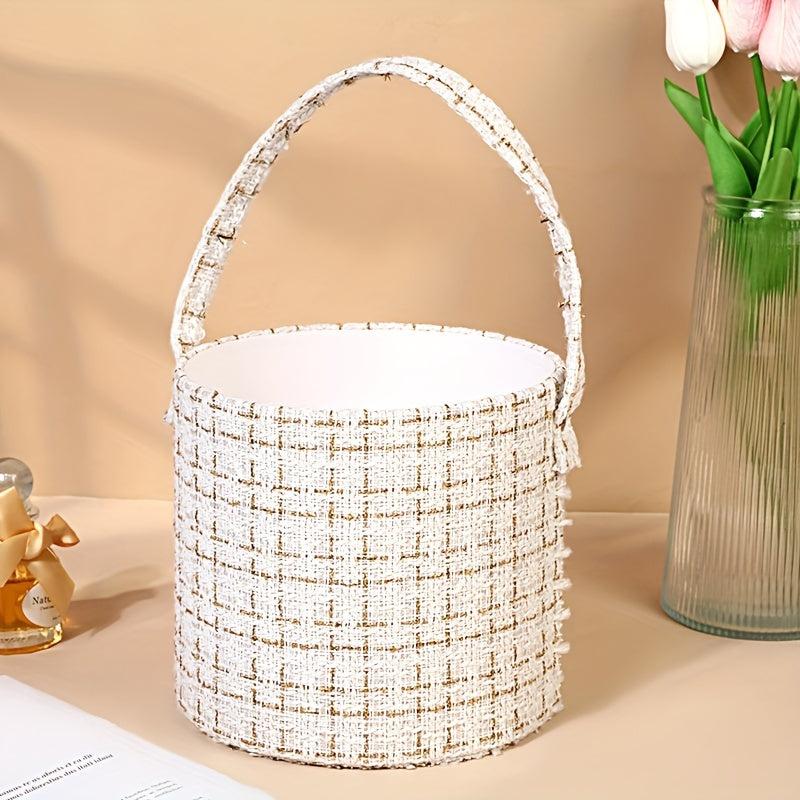 Plaid Flower Packaging Bags Wedding Gift Boxes