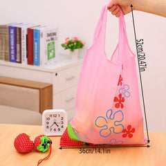 6pcs Reusable Grocery Shopping Baskets Strawberry Shape Shopping Bag