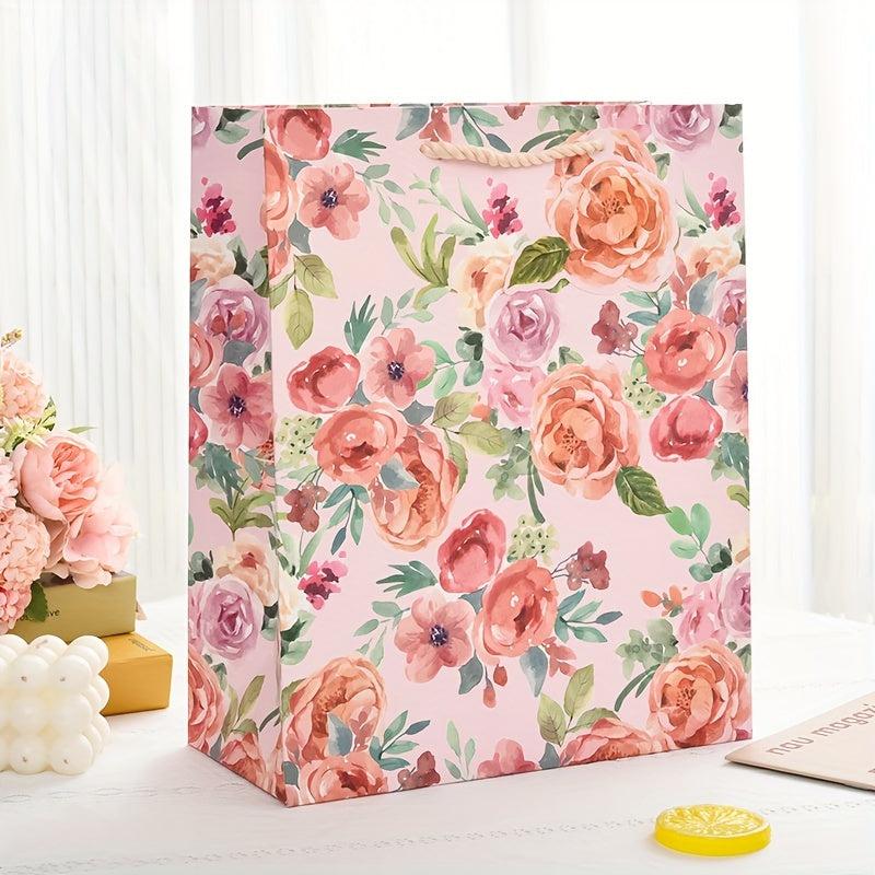 12pcs Cartoon Animal Gift Bag, Birthday Paper Bag