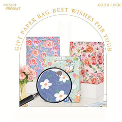 12pcs Cartoon Animal Gift Bag, Birthday Paper Bag