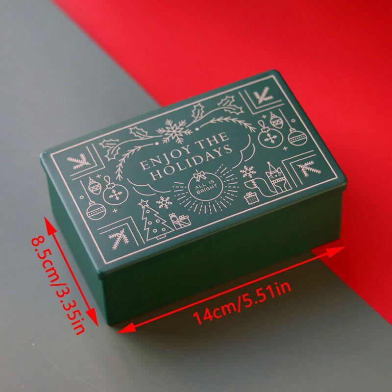 Christmas Tinning Can Candy Box Gift Storage Biscuit
