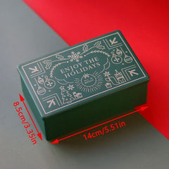 Christmas Tinning Can Candy Box Gift Storage Biscuit