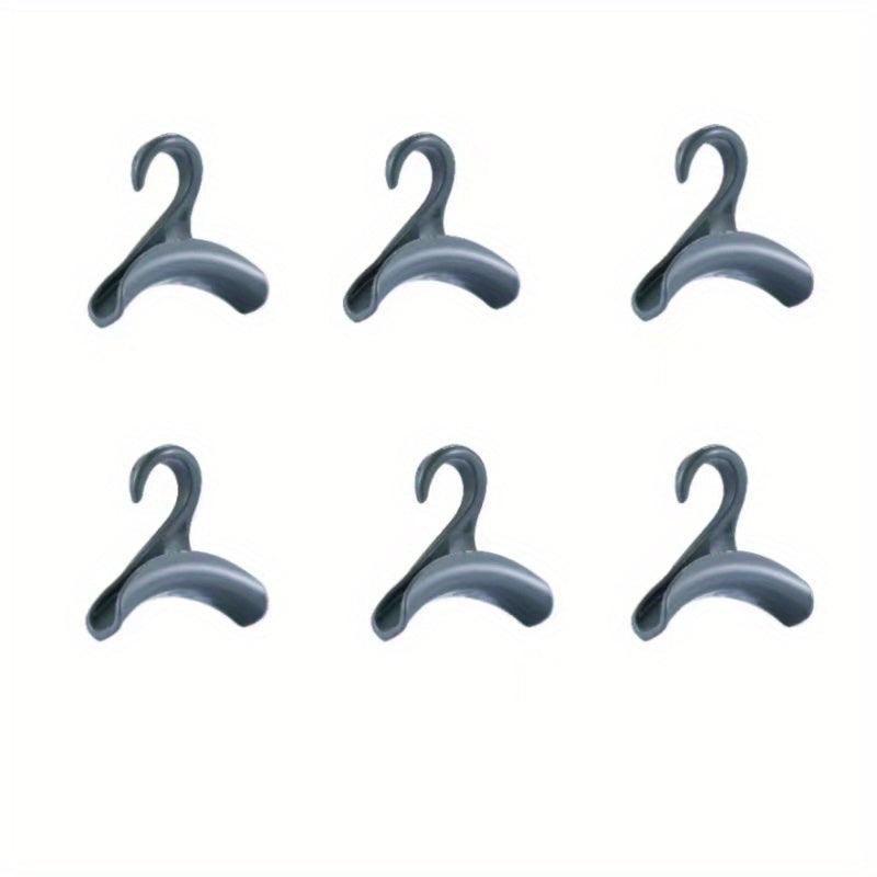 6pcs School Bag Hook Handbag Hat Silky Scarf Storage Rack