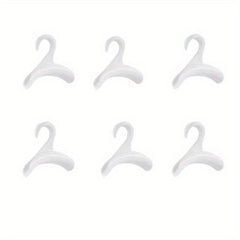 6pcs School Bag Hook Handbag Hat Silky Scarf Storage Rack