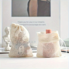10pcs Drawstring Burlap Bags for Restaurant Supermarket