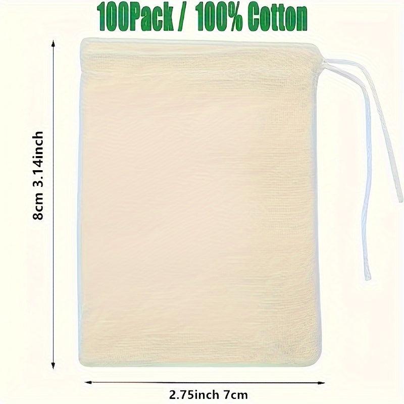 10pcs Drawstring Burlap Bags for Restaurant Supermarket