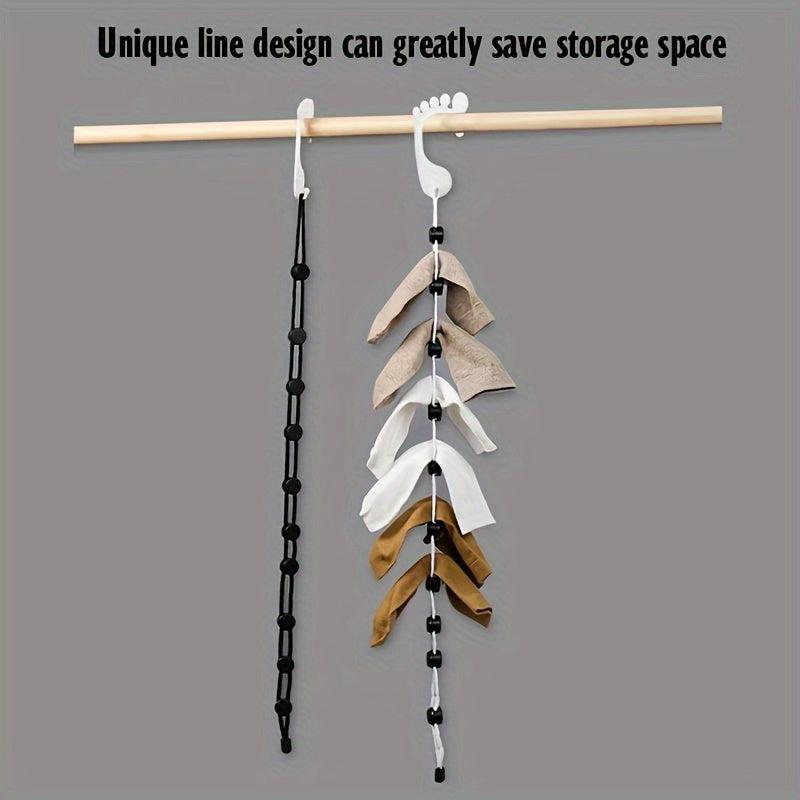 2pcs Sock Organizer for Cleaning Drying and Storing Socks Adult Sock Hook