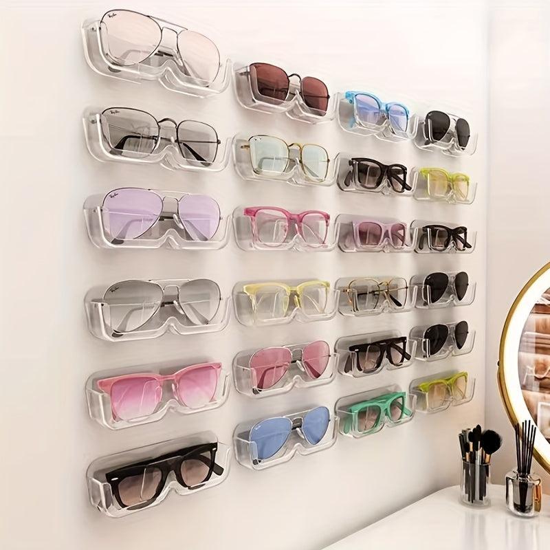 Wall Hanging Glasses Storage Rack for Bathroom and Bedside