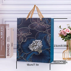 12pcs Flower Series Craft Gift Bags - Assorted Sizes for Mother's Birthdays
