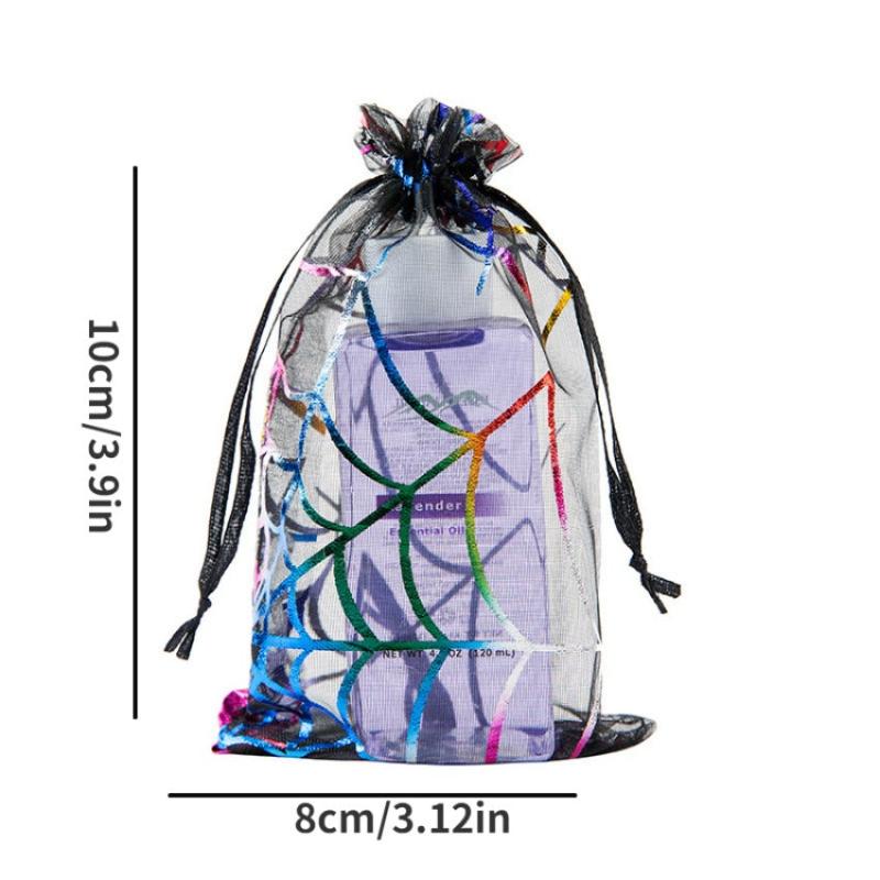 Christmas Candy Foil Bag Halloween Gift Organizer Bag for Retail Stores