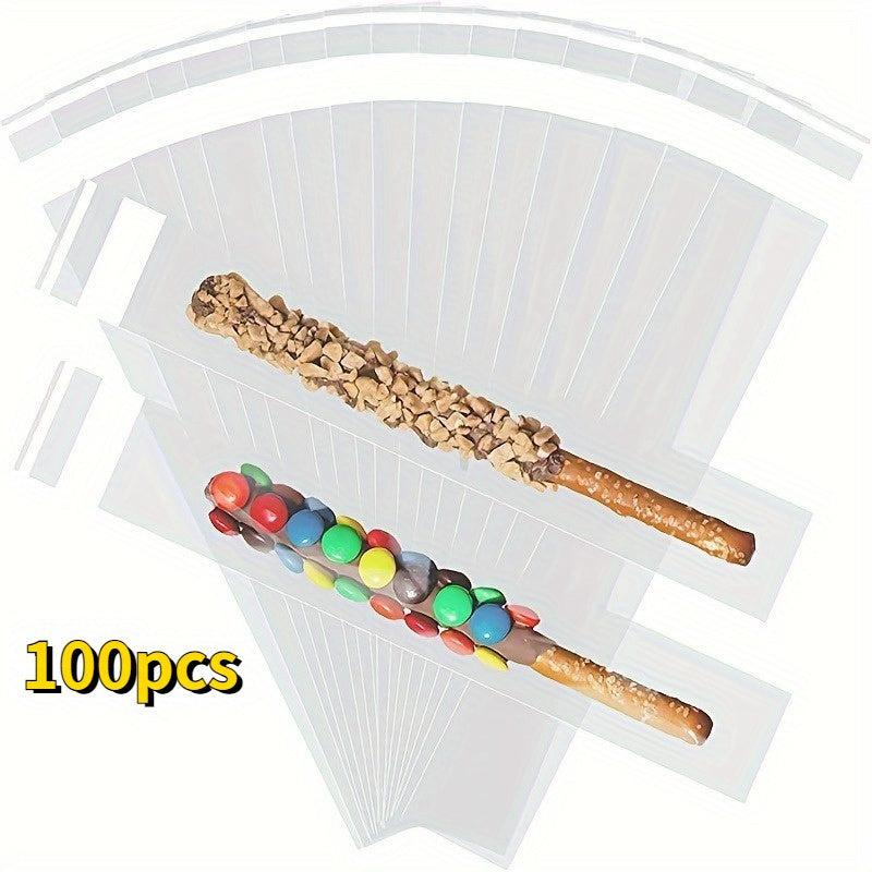 100pcs Self Sealing Cellophane Bag Treat Bags Adhesive Clear Cello Cookie Bags