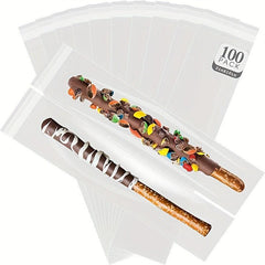 100pcs Self Sealing Cellophane Bag Treat Bags Adhesive Clear Cello Cookie Bags