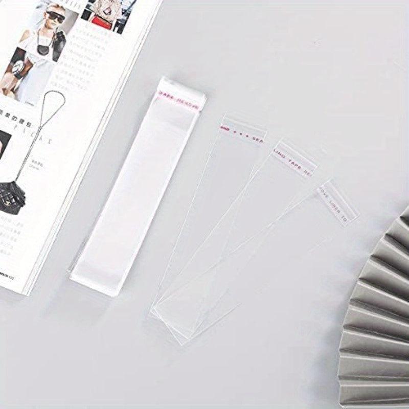 100pcs Self Sealing Cellophane Bag Treat Bags Adhesive Clear Cello Cookie Bags